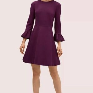 Kate Spade Broome Street Ruffle Sleeve Ponte Dress